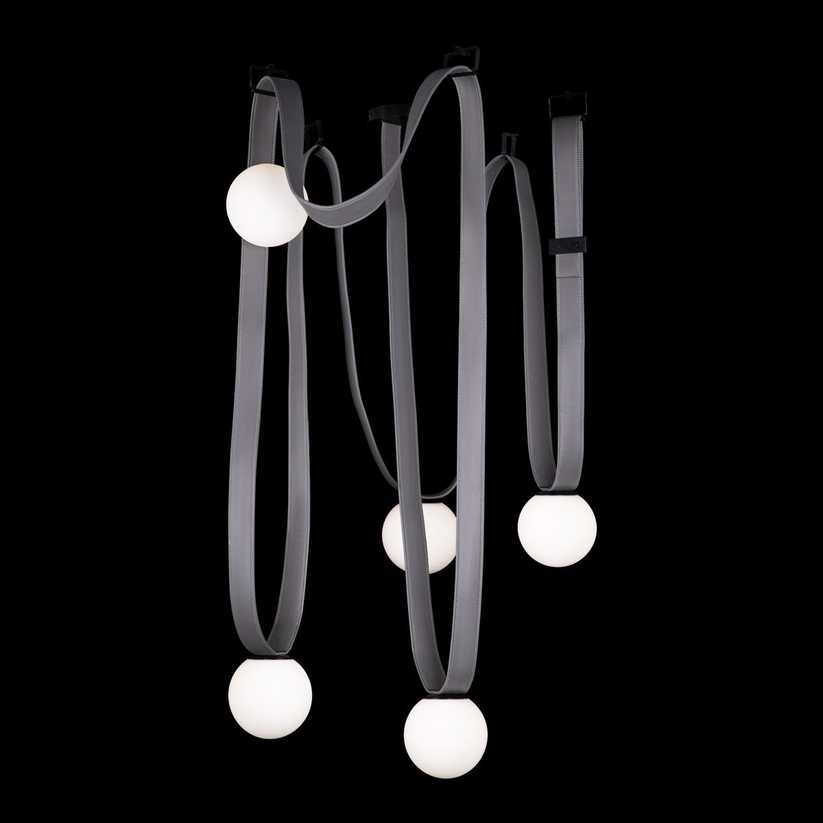 Подвесной светильник 80*150 см, 5*G9*40W LOFT IT Picot 10240/5 серый
