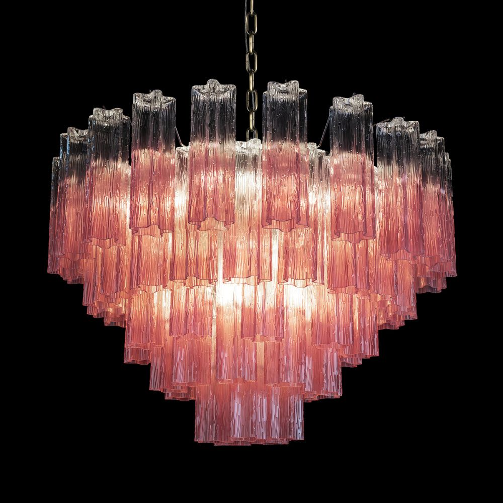 Подвесные светильники 80 см, Loft IT Murano 10580/800 Clear pink, бронза