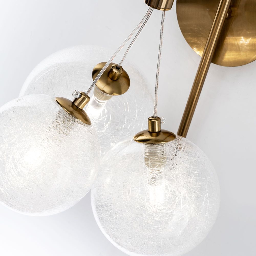 Настенный светильник 22*35*42 см, 3xG9 MODESTYLE MS.6119.03 BS латунь