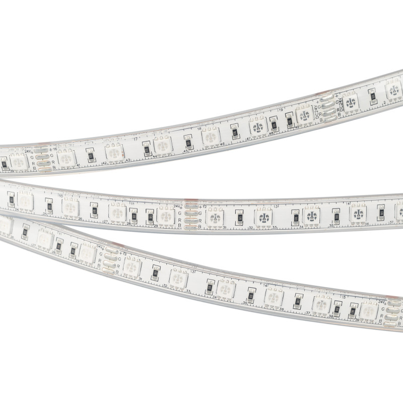Лента герметичная RTW-PU-B60-12.5mm 24V RGB (14.4 W/m, IP68, 5060, 5m), Arlight 029515(2). Цена указана за 5 метров. Продается кратно 5 метрам.