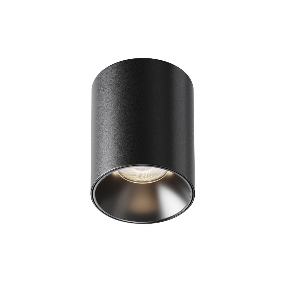 Потолочный светильник 7,5 см, LED*8W, 4000K, Maytoni Alfa LED 50° C064CL-8W4K-RD-B, Черный