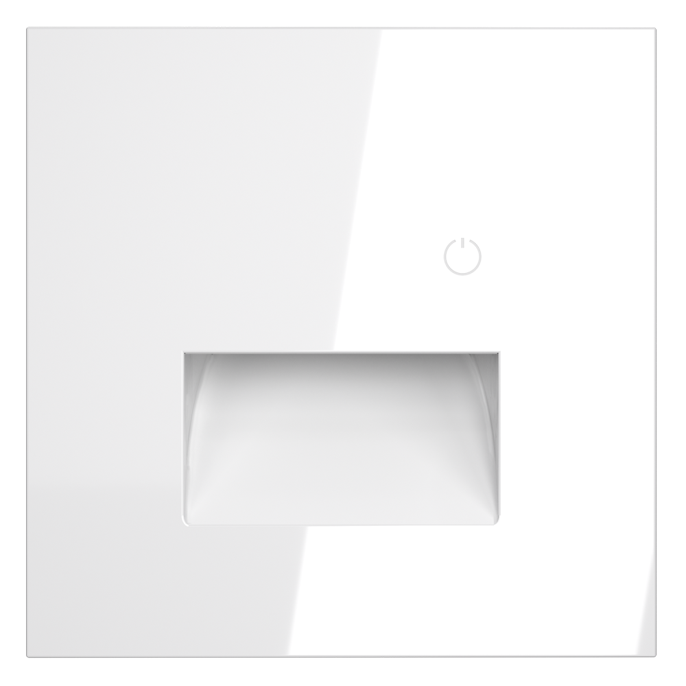 Накладка для подсветки светодиодной с датчиком, белый глянцевый Voltum S70 VLS002401, Пластик глянцевая