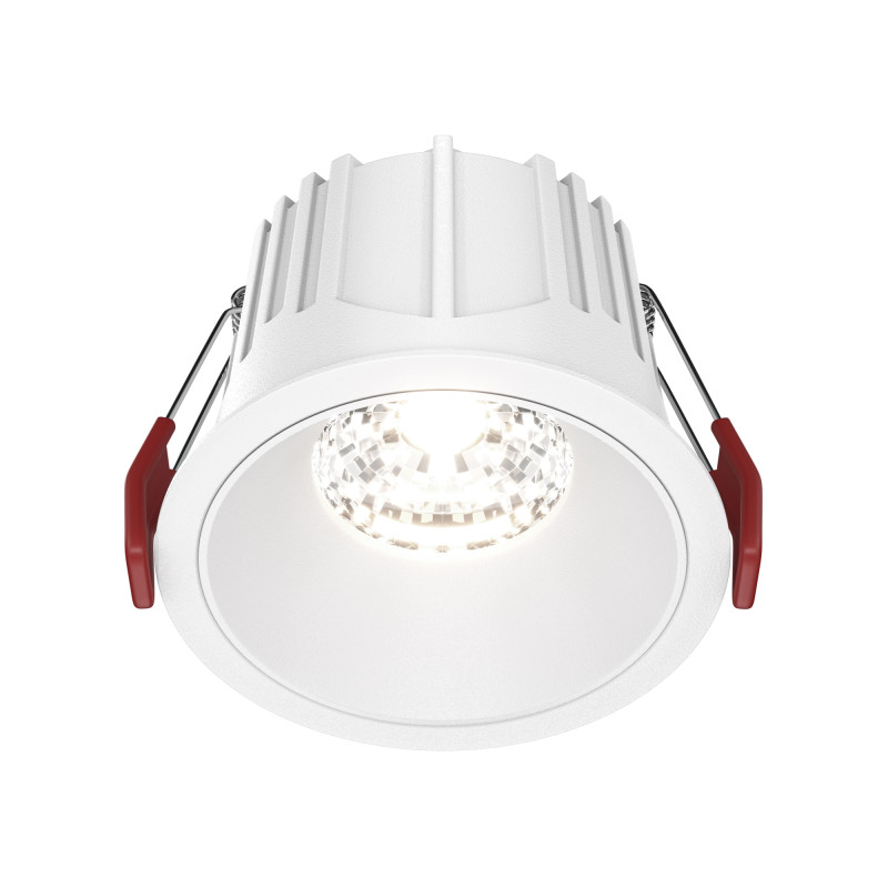 Светильник 9 см, 15W, 4000K, Maytoni Downlight Alfa LED DL043-01-15W4K-RD-W, белый