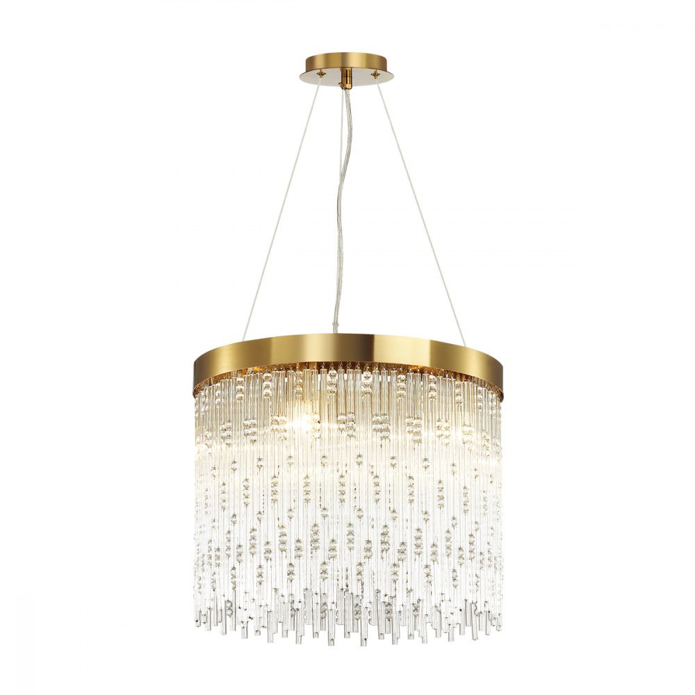 Подвесная люстра Odeon Light Refano 4848/5, диаметр 45 см, золото