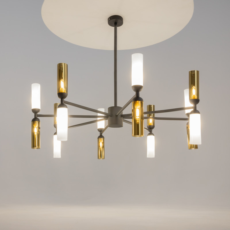 Подвесной светильник 78*51*66 см, 16 G9*28W Memory MOD177PL-16G Maytoni, Черный