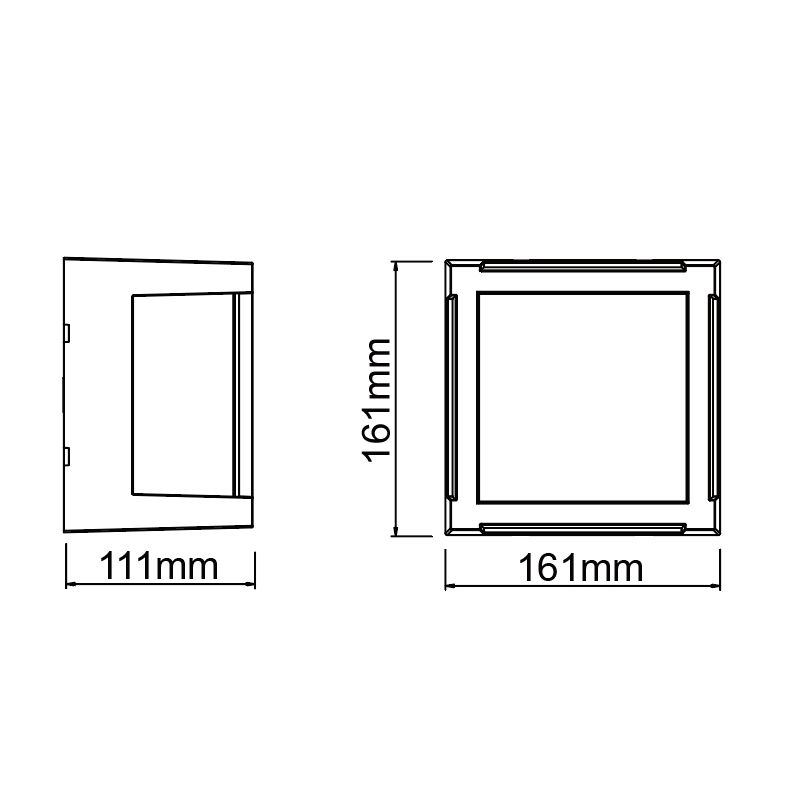 Уличный светильник 16,1*11,1*16,1-16,1 см, вр  см, *LED*15W, 2700-4000K, Mantra Creek MAN8852, белый