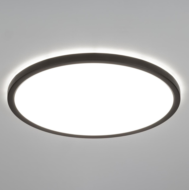 Светильник накладной 40*2,5 см, 40W*Мульти CL738321VL Бейсик Лайн Черный LED 