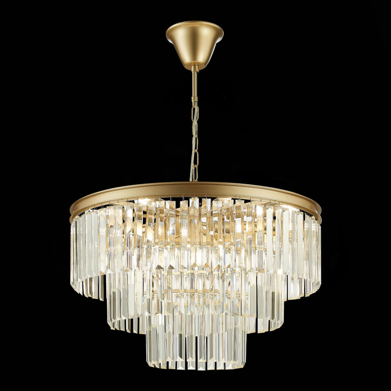 Люстра подвесная 60 см, ST LUCE ERCOLANO SL1624.203.12 шампань
