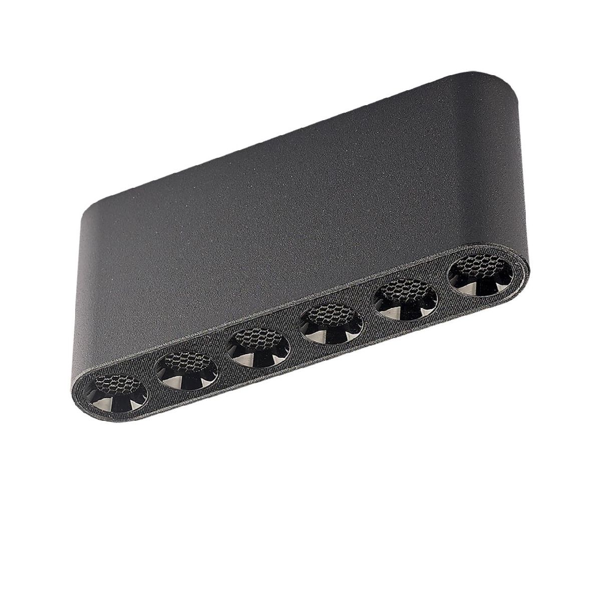 Накладной светильник 12 см, 15W, 3000K, Odeon Light Small 7092/15CL, черный