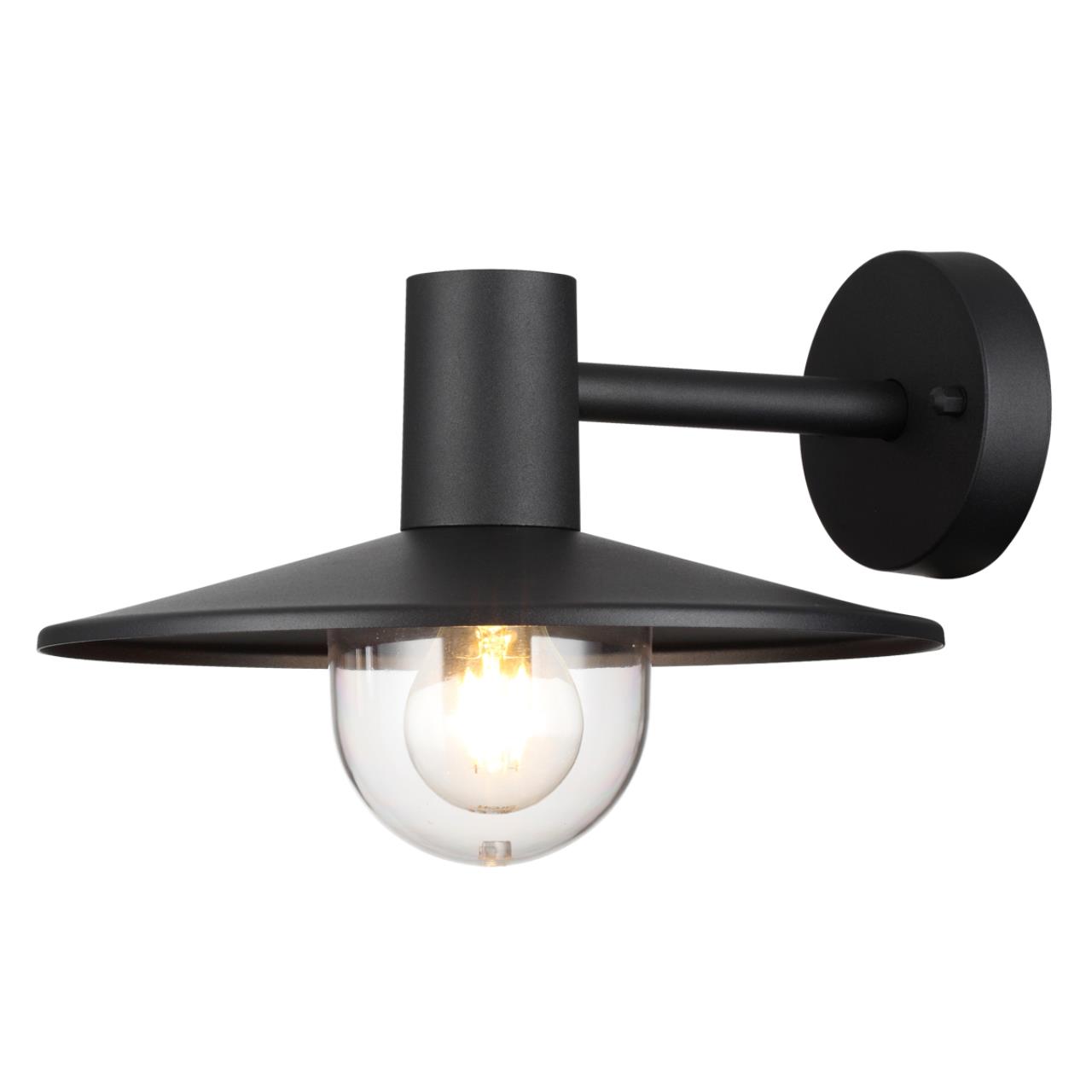 Уличный настенный светильник Odeon Light Furcadia 4833/1W, черный