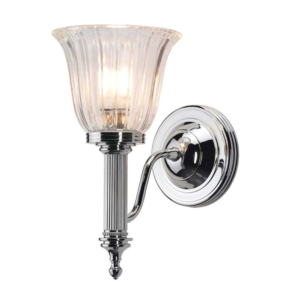 Бра для ванных комнат 23*14*30 см, G9*40W, Natural Concepts Elstead Lighting Carroll GN-LAFITTE-TL-SV, хром