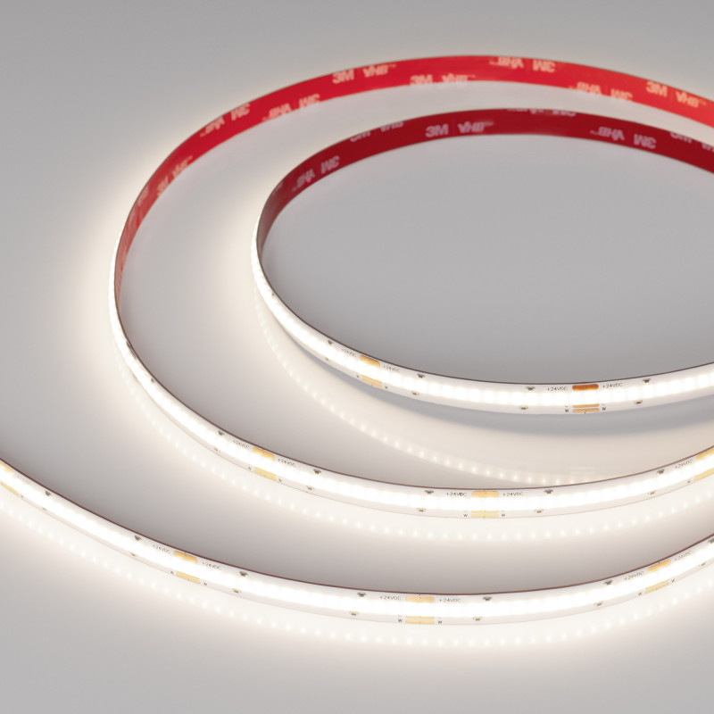 Лента COB-X512-10mm 24V White-MIX (15 W/m, IP20, CSP, 5m) (Arlight, 5 лет) 037130. Цена указана за 5 метров. Продается кратно 5 метрам.