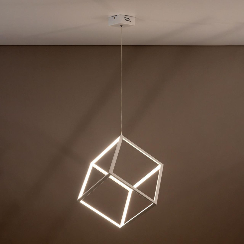 Подвесной LED светильник Citilux Куб CL719300 Белый, 40W*4000K