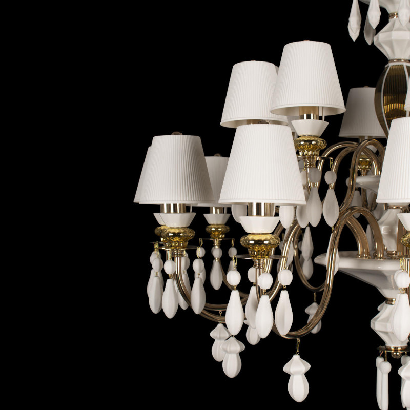 Светильник 93 см, Loft IT Grace 10203/12+8 White, золото