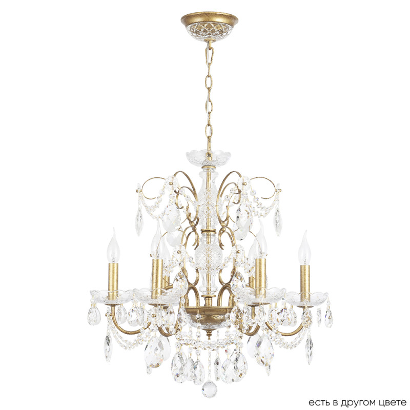 Светильник 60 см, Crystal Lux ODELIS SP6 GOLD, золото с патиной