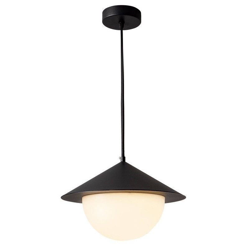 Подвес 24,5*24,5*165 см, 1*G9 Gerhort G52179/1BK BK+WT, Черный