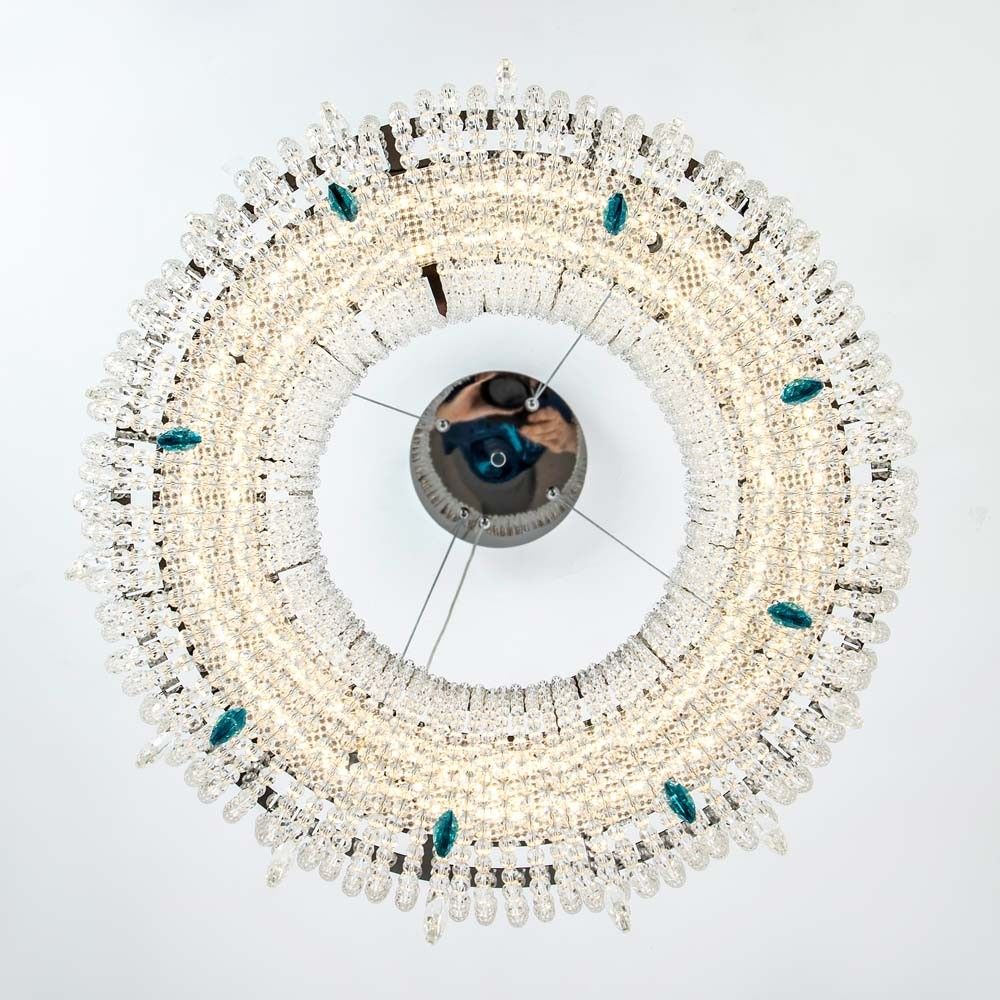 Подвесная люстра 50*50*120 см, LED 35W, 3000 / 6000K, Хром MODELUX ML.2306.500