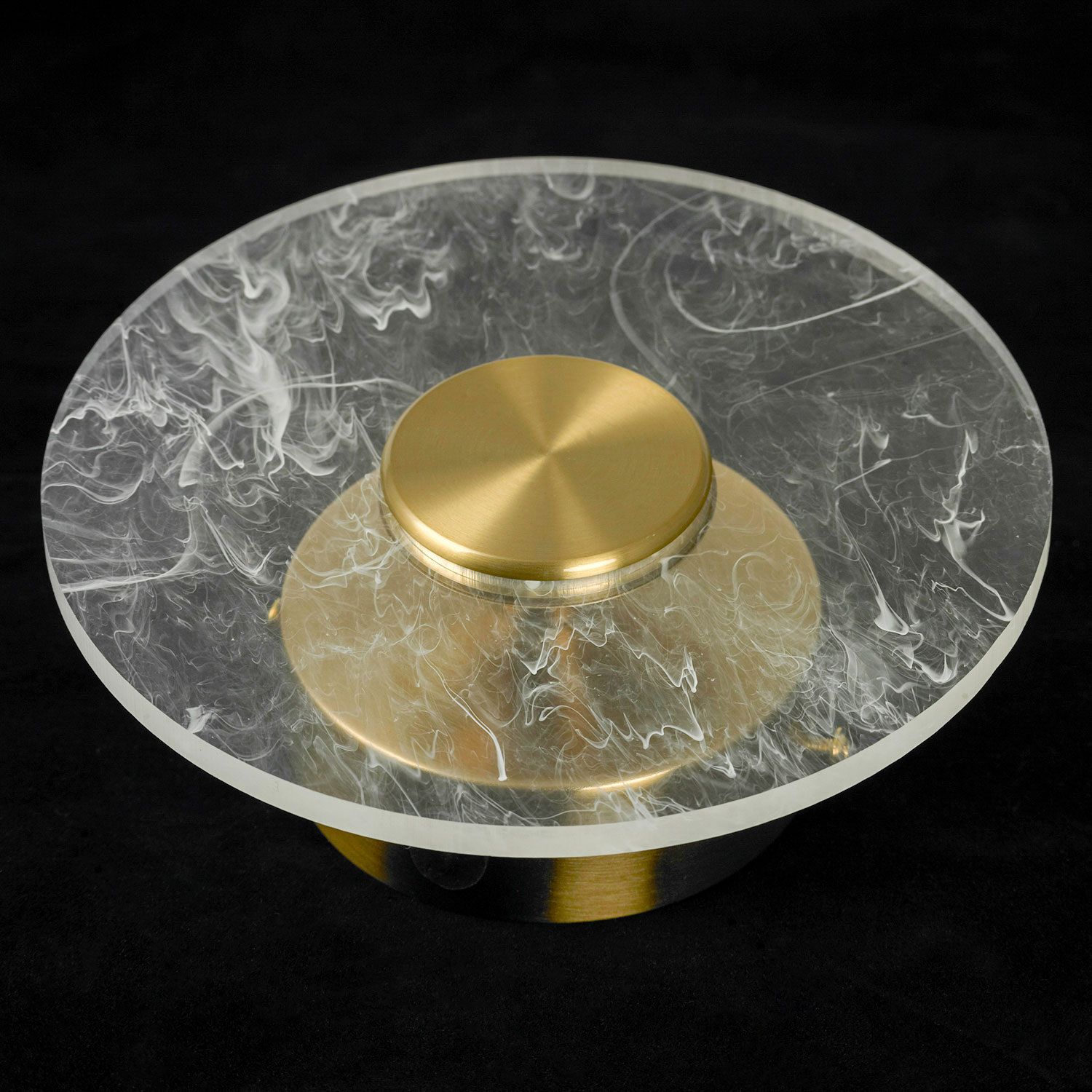 Бра настенное 18*18 см, 1*LED*3W 4000K матовое золото Lussole Duval LSP-7145