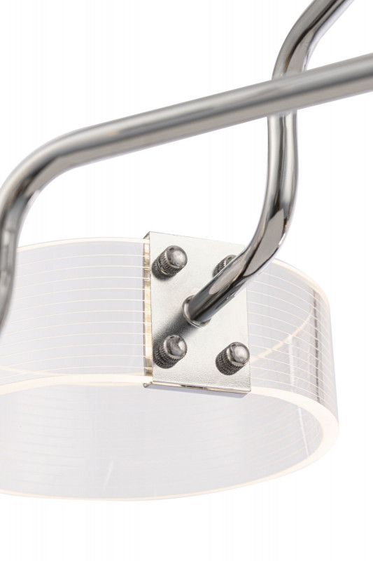 Потолочная светодиодная люстра Freya FR6039CL-L64CH, 48W LED, 4000K, диаметр 75 см, хром
