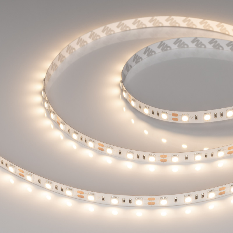 Лента RT-B60-10mm 12V Warm3000 (14.4 W/m, IP20, 5060, 5m) (Arlight, 14.4 Вт/м, IP20) 028583(2). Цена указана за 5 метров. Продается кратно 5 метрам.