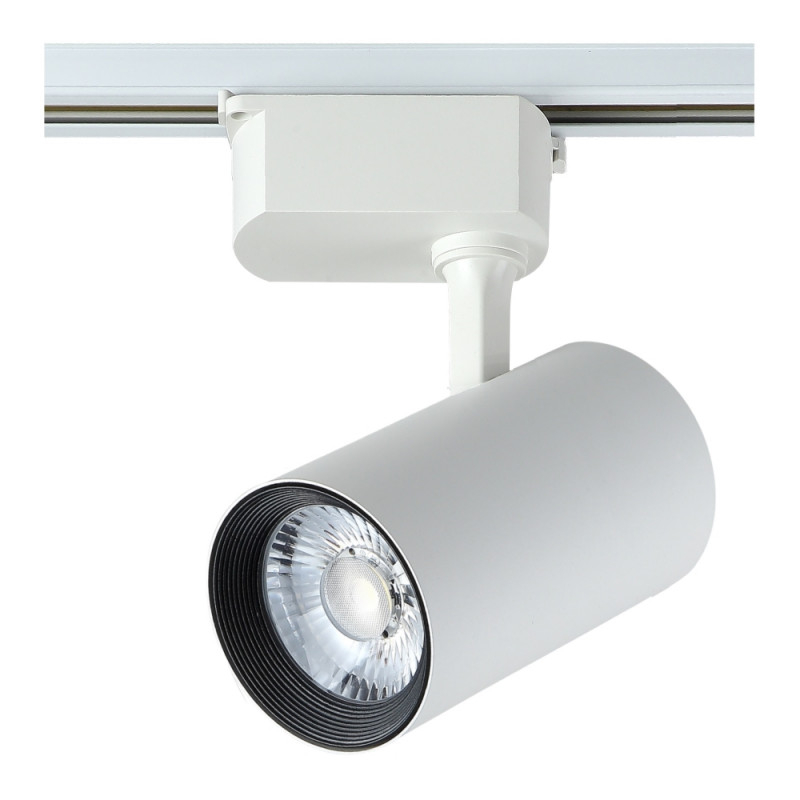 Cветильник трековый однофазный 8 см, 1*30W, 4000K, Crystal Lux CLT 0.31 006 30W WH Белый