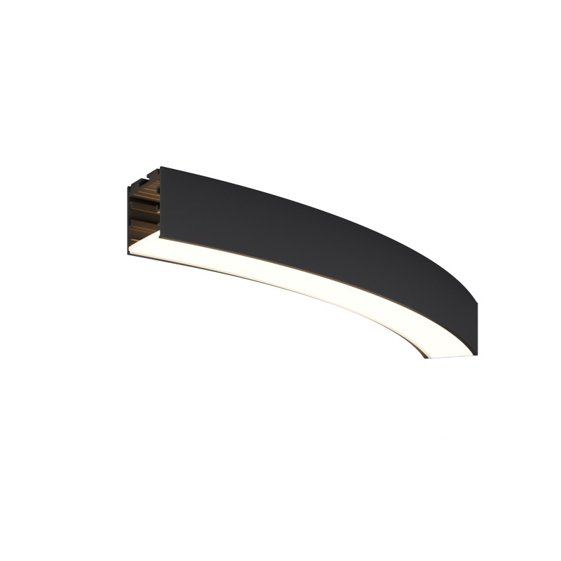 Радиусный профиль ALM-3535R-B-D-45°-0.8M 3,5*3,5*32,79 см, Maytoni Led Strip черный