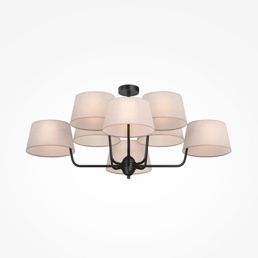 Подвесной светильник Maytoni MOD360PL-08B **47-107 см, 8*E14*40W, K, Maytoni Modesto MOD360PL-08B, Черный