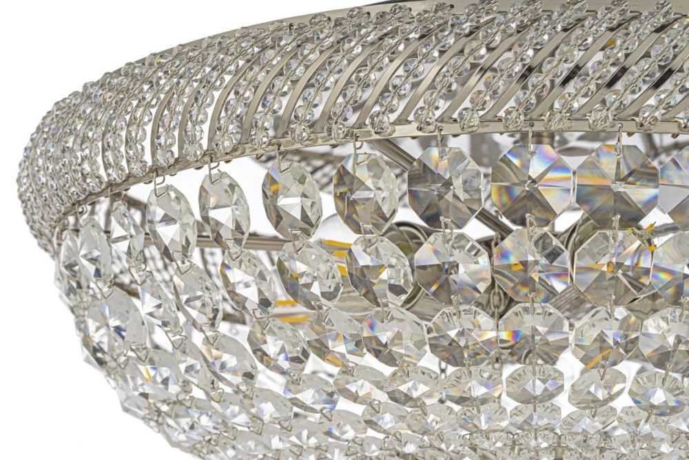 Люстра *45*30 см, 6*E27*60W, Dio D`arte Bari Nickel Bari E 1.2.45.100 N, Матовый никель