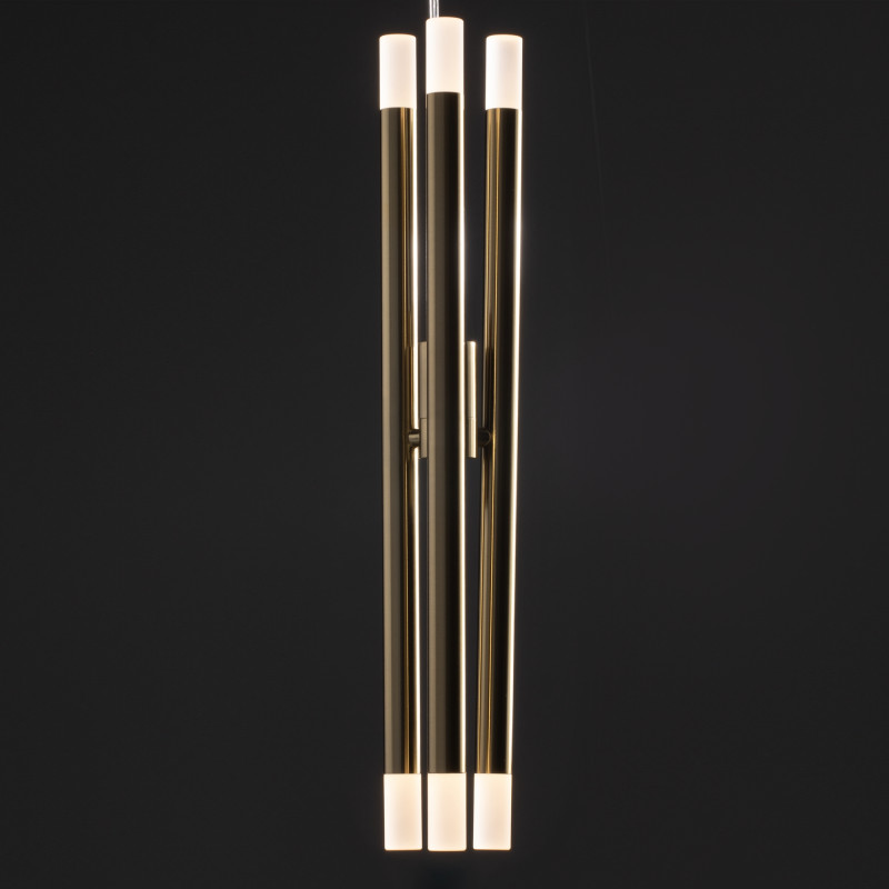 Светильник 54 см, 16W, 3000K, Freya Wands FR6130PL-L18B, латунь