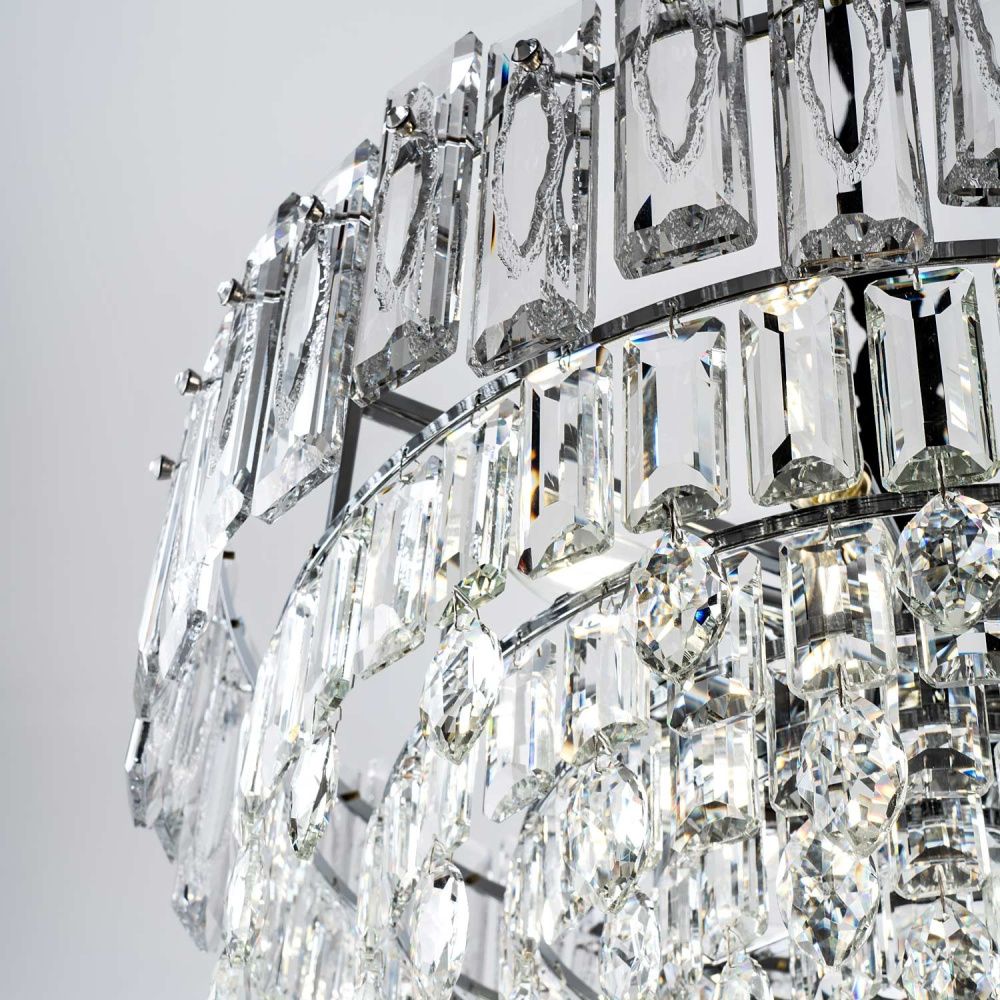 Подвесная люстра 60x58x50см, Е14, 12x40Вт, , Modelux ML.7082.12 CR Хром