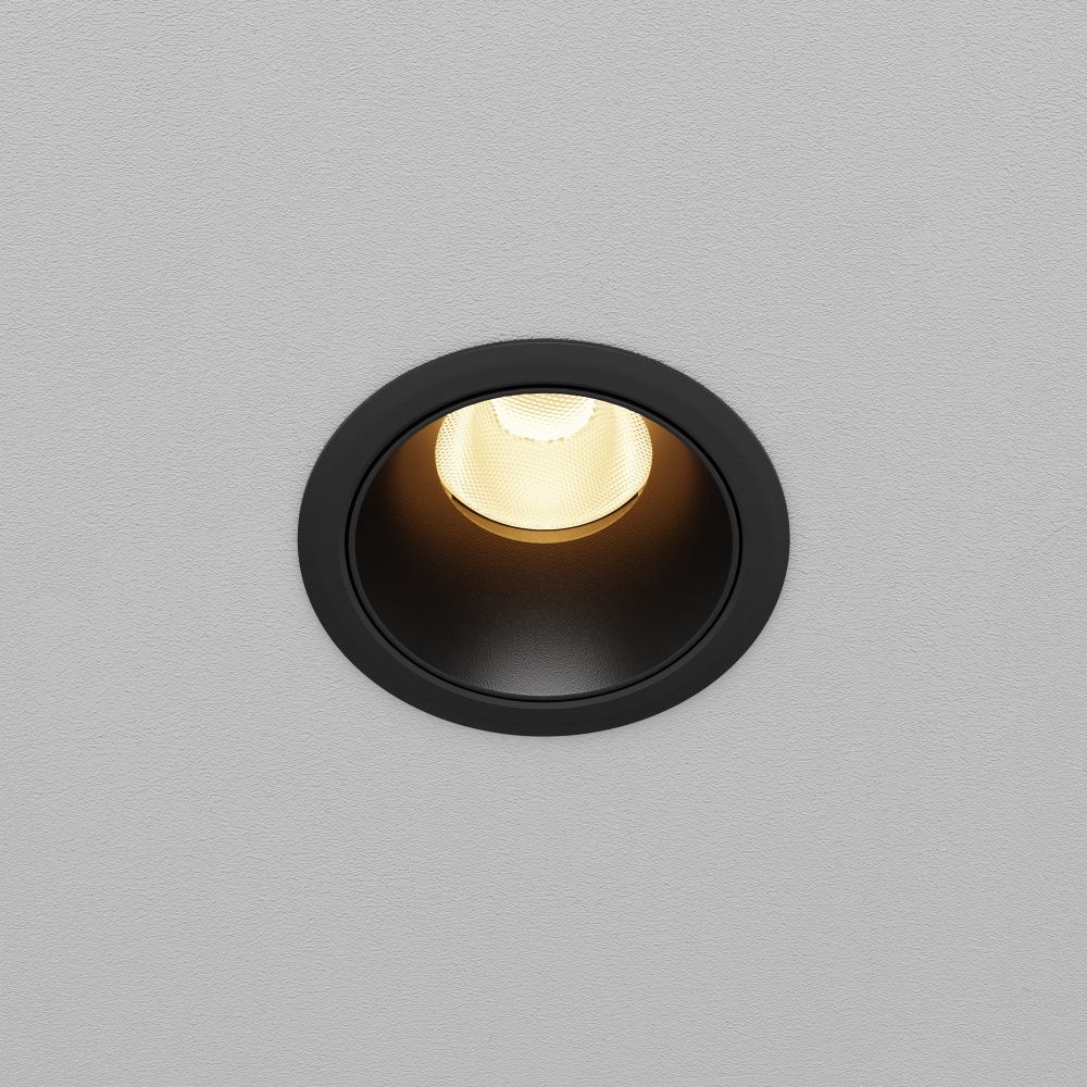 Встраиваемый светильник  DL115-10W-2.7K-B **-8,2 см, *LED*10W, K, Maytoni technical Dip DL115-10W-2.7K-B, Черный