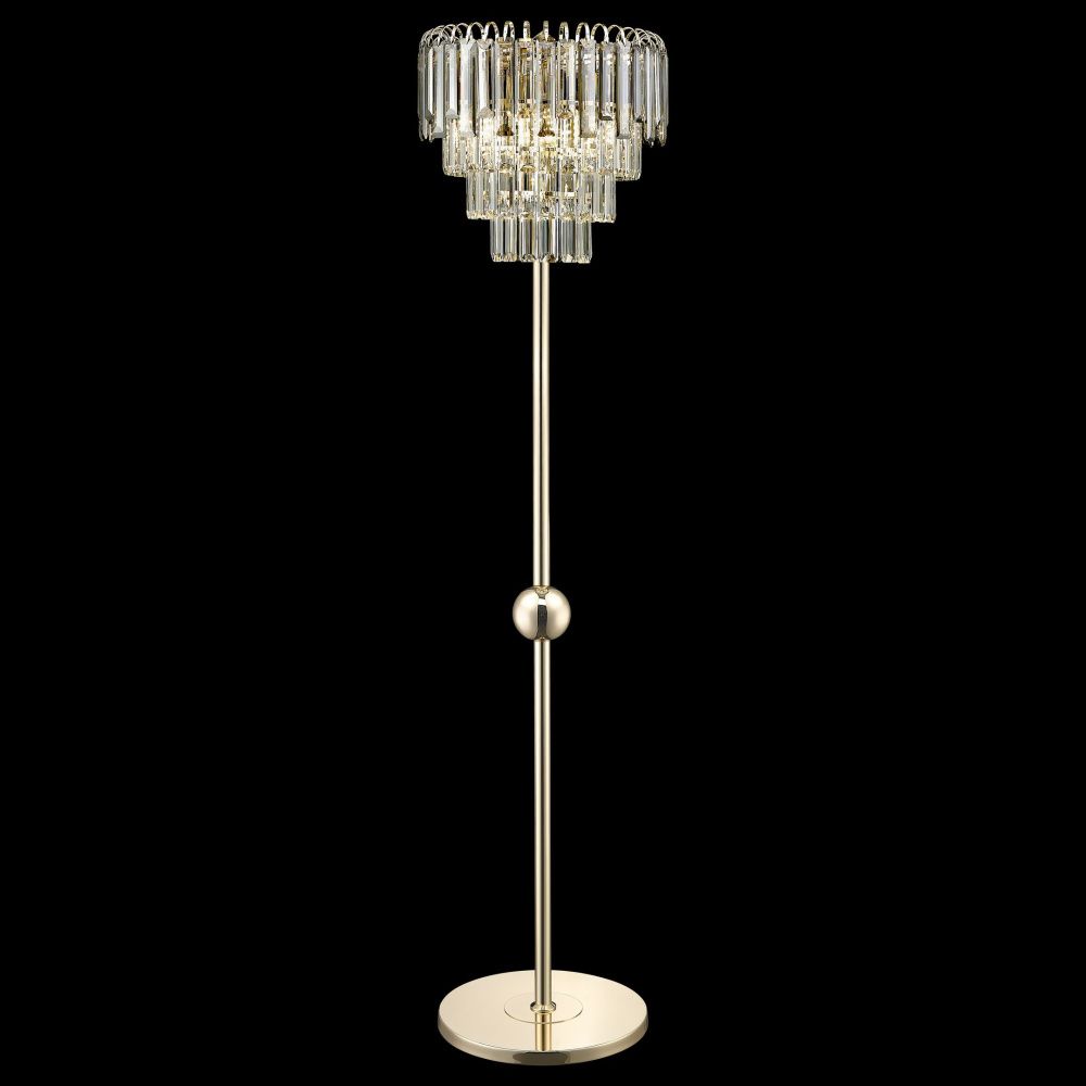 Торшер 165 см, WERTMARK KRISTA WE130.04.305, золото