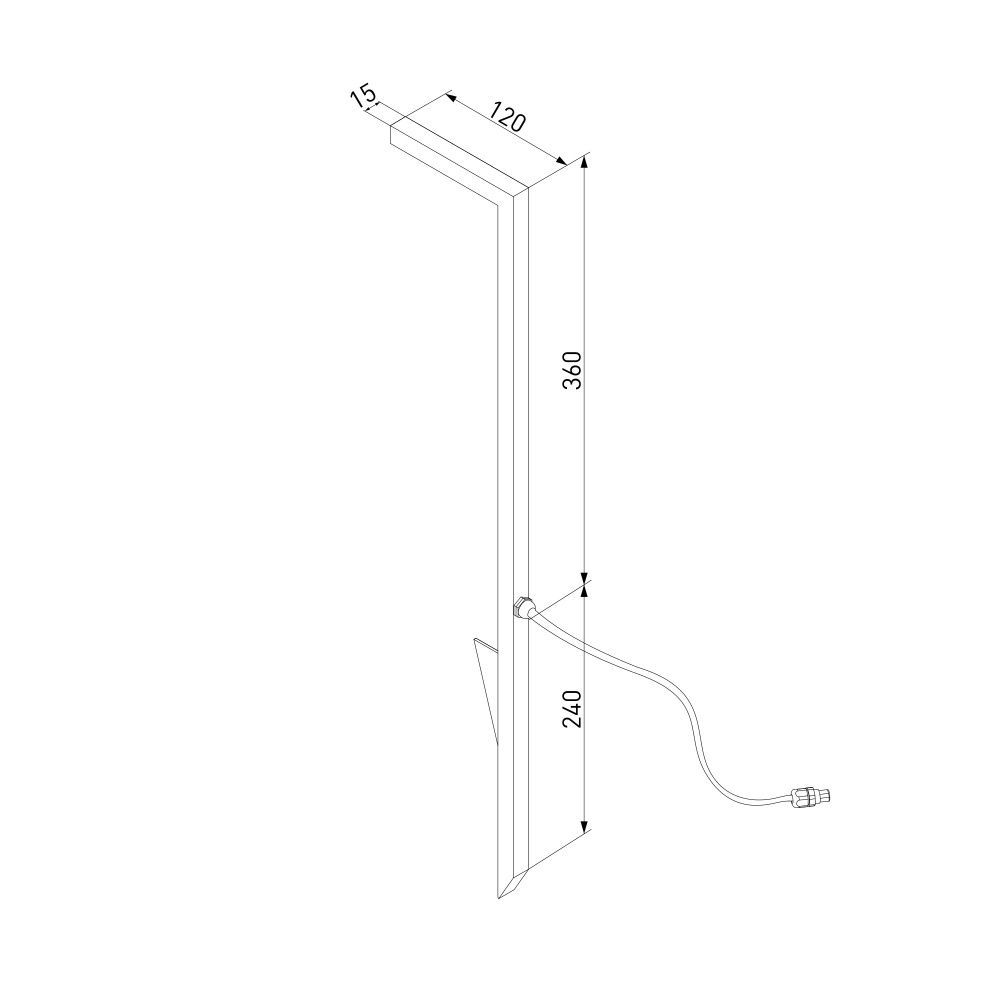 Светильник садово-парковый Stels 5W 4000K черный 35181/S Elektrostandard  4690389208942, a067902