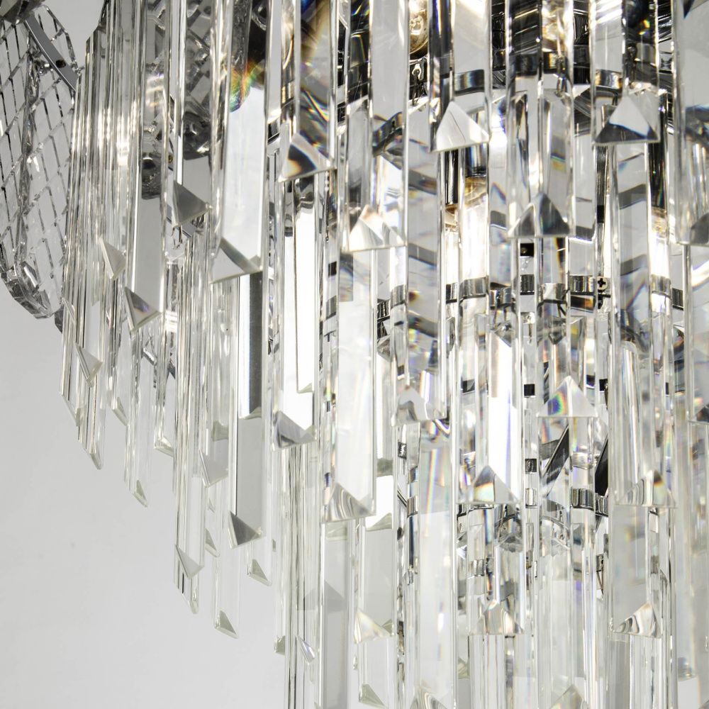 Подвесная люстра 55*55*110 см, Е14 10x40W, Хром MODELUX ML.20210.10R CR