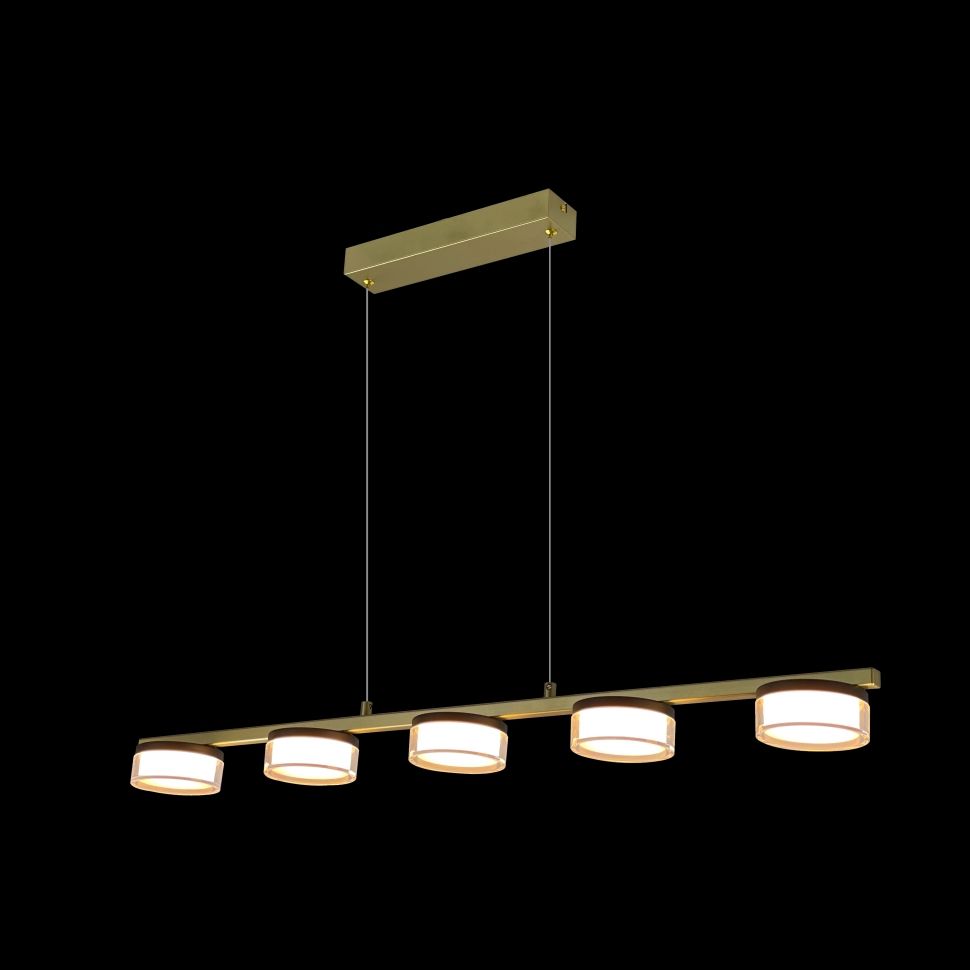 Подвесной светильник 90*10*15-150 см, LED*24W, 3000-6000K, iLedex Link 4778-90 MBK+SGD, Черный