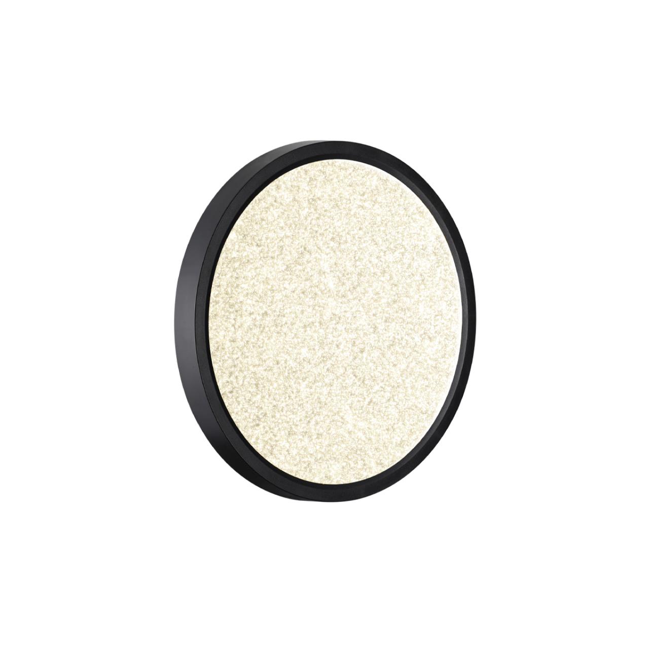 Cветильник 23*2,5 см, LED 18W, 3000/4000 К, IP40, белый/черный, пластик Sonex Omega Black, 7662/18L