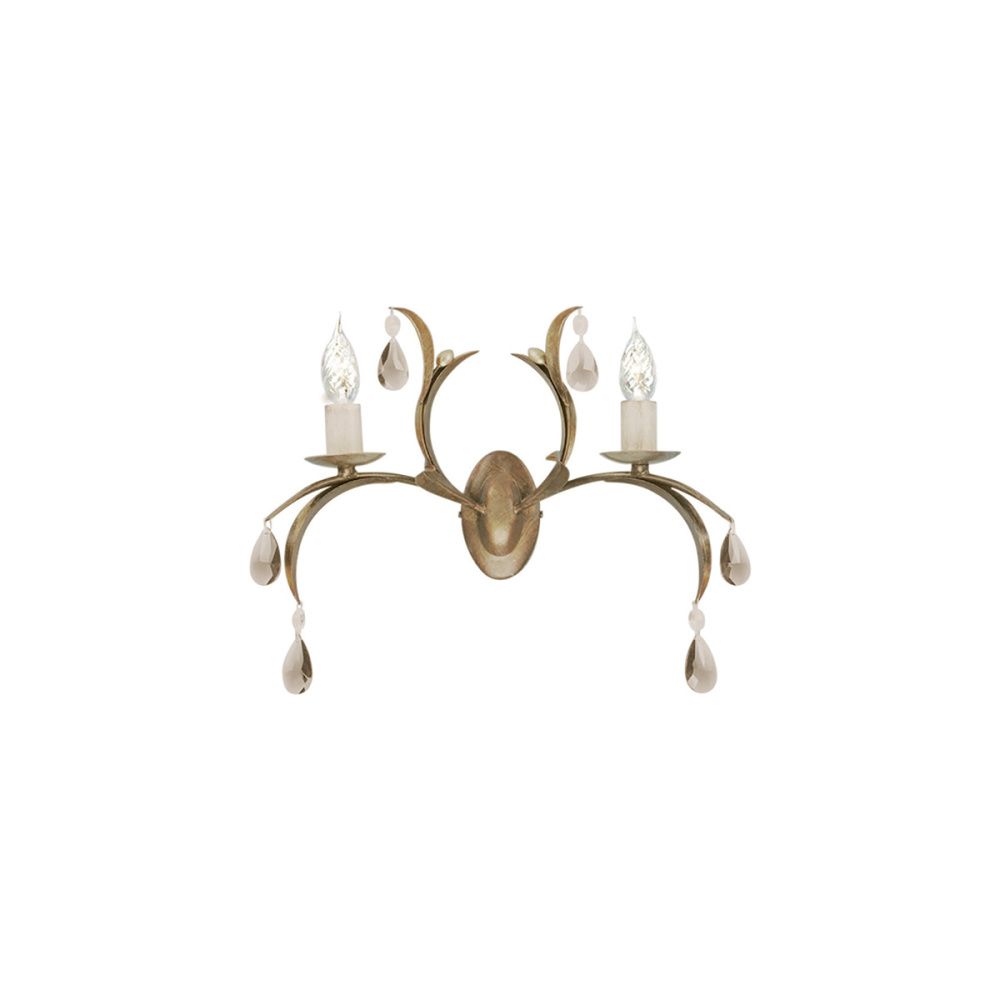 Бра 15*44*47 см, E14*60W, Natural Concepts Elstead Lighting Lily HK-PLANT4-P-PZ, коричневый