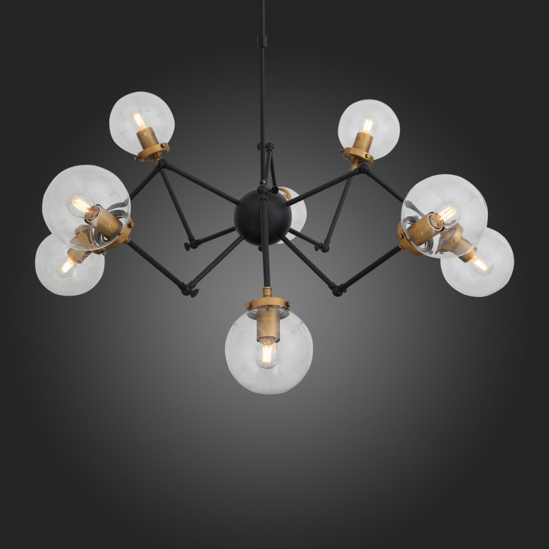 Люстра потолочная 89 см, ST LUCE VARIETA SL234.402.08 Черный, Золото