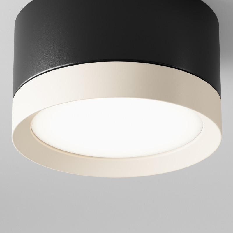 Светильник 9 см, Technical C086CL-GX53-SRD-BW, черный-белый