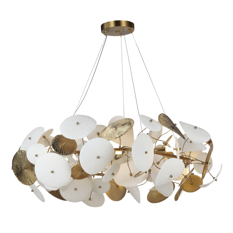 Светильник подвесной DAHLIA 10*G9 LED*5W 4000K ST LUCE SL1518.303.10 латунь