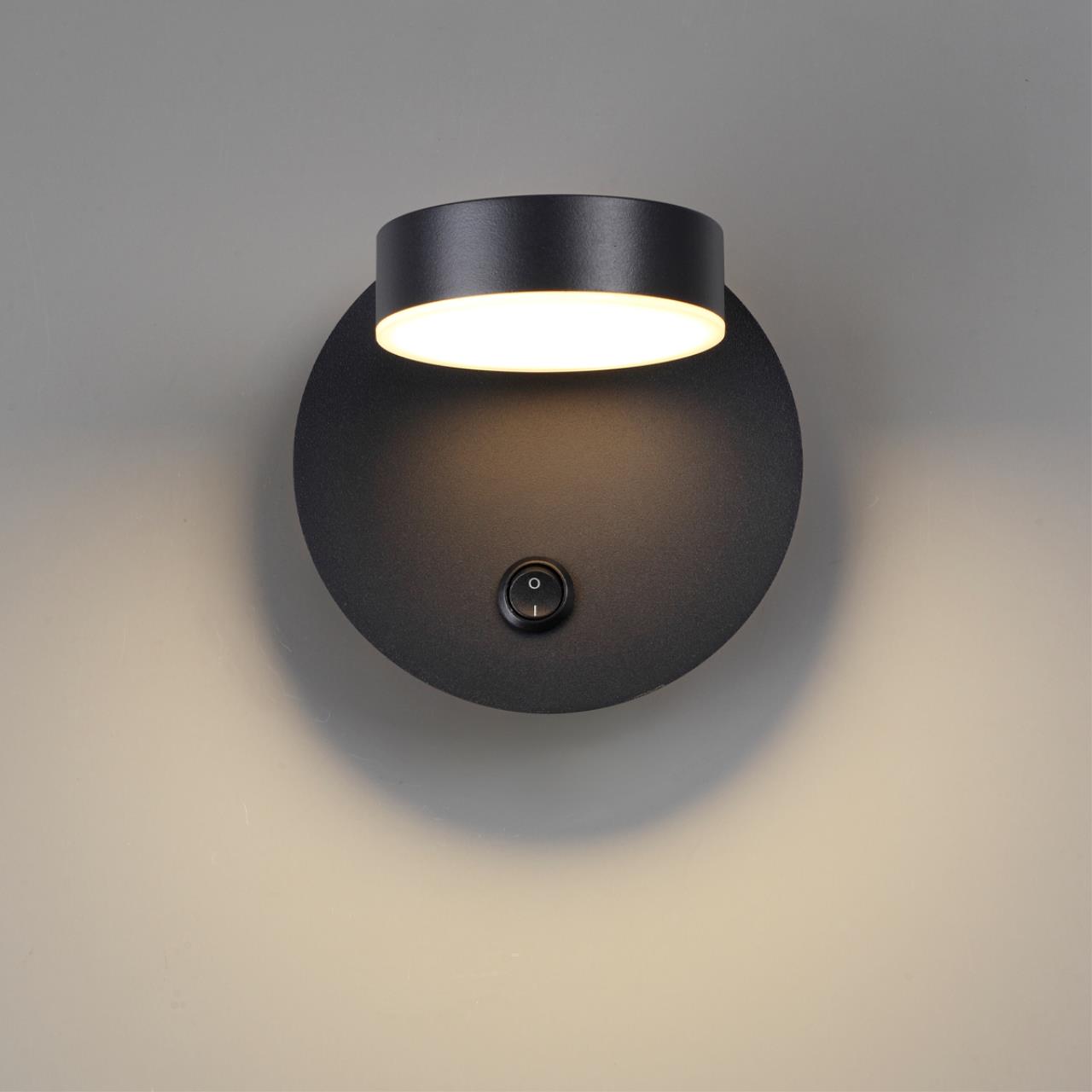 Бра LED 7W, 3000K Lumion Lark 5633/7WL, черный