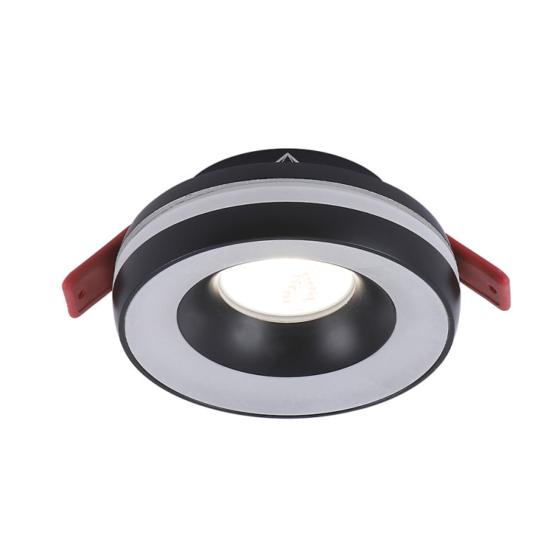 Светильник встраиваемый 9,5*3,5 см, 1*GU10*50W черный Crystal Lux CLT 064C1 BL