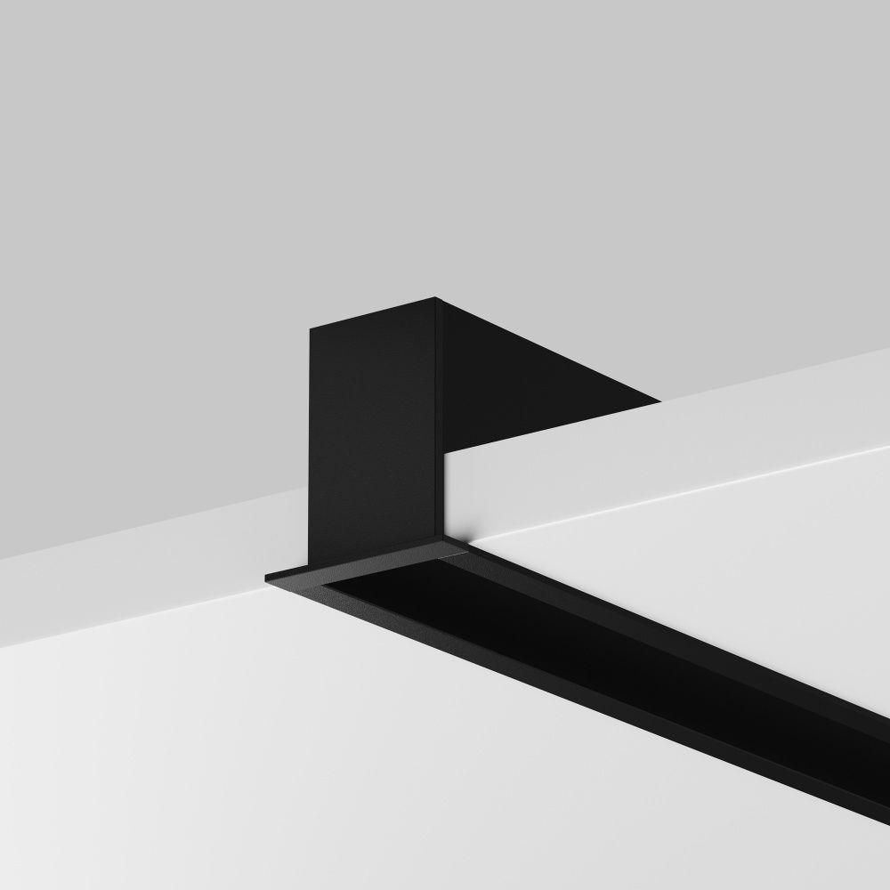 Алюминиевый профиль встраиваемый скрытого монтажа 35x42 (Черный, 2 м), ALM-3542-B-2M 632015, 200*3*4 см, Maytoni  632015, Черный