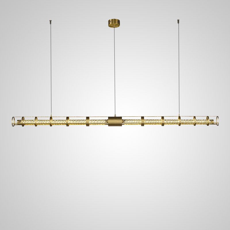 Подвесной светильник OPTIMA L150 86*23*23 см, 1*LED*60W, 3000K, ImperiumLoft optima01, Латунь