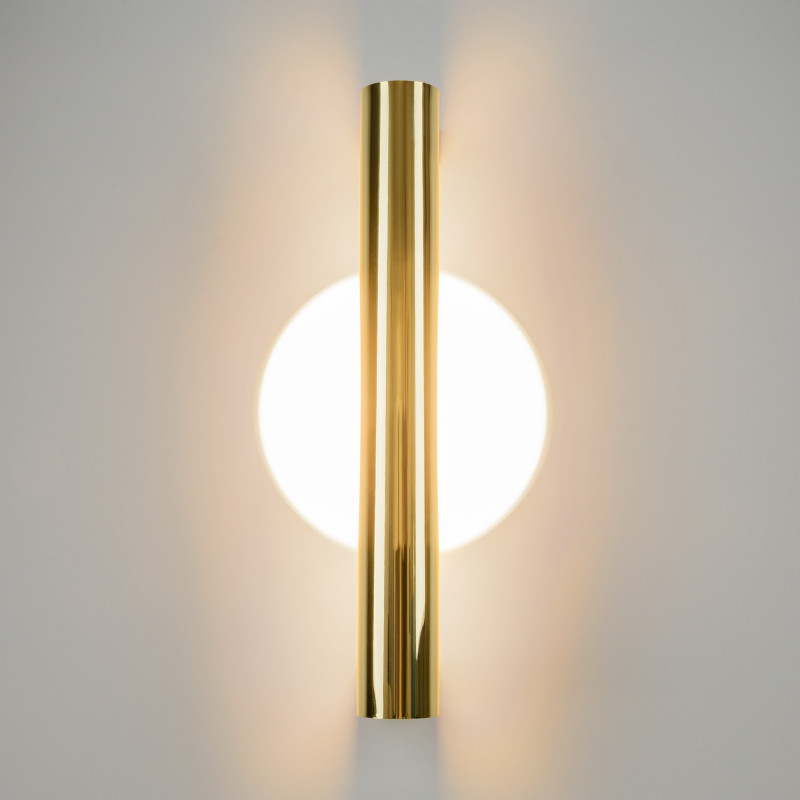 Бра 10,2*4,5*35 см, LED, 3000К, Maytoni Theorema MOD288WL-L5G3K золотой