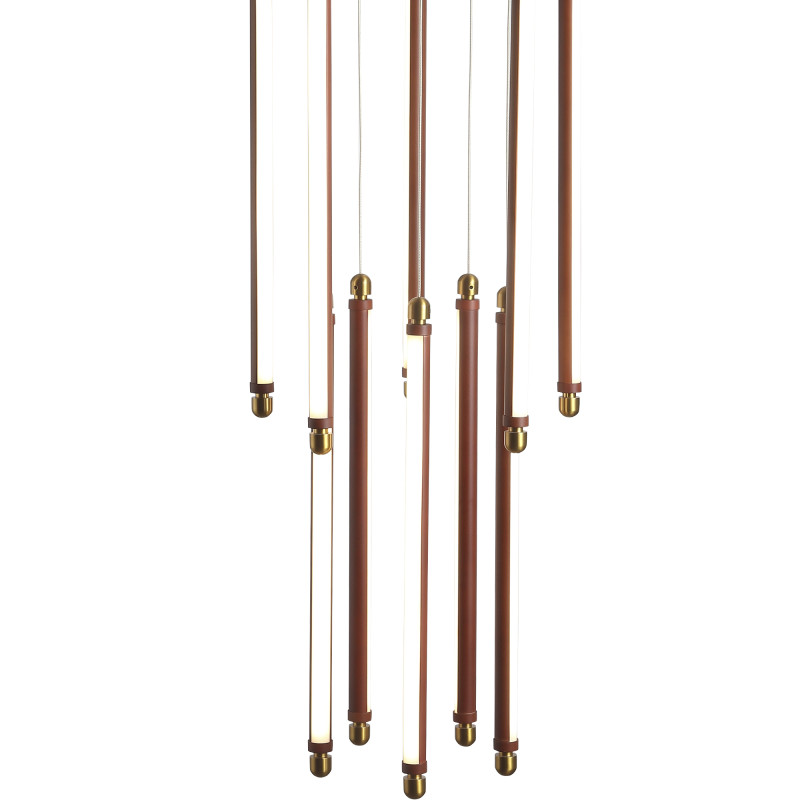 Светильник подвесной BRICK 10*LED*6,5W 3000K ST LUCE SL6225.303.10 латунь