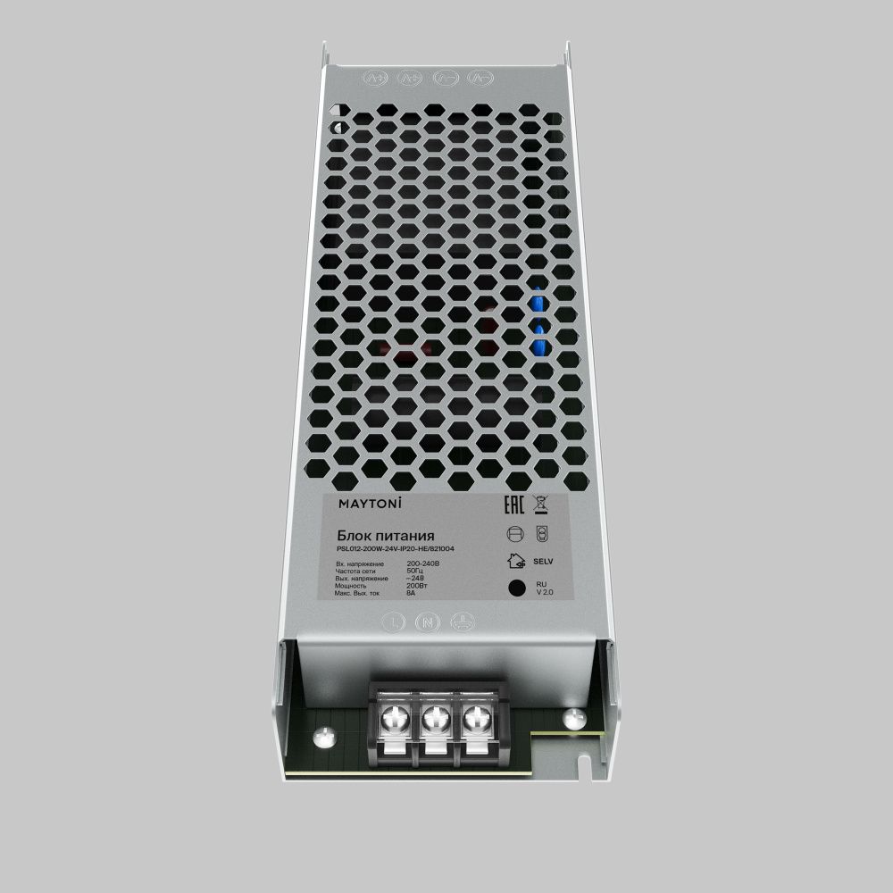 Блок питания 24V, 200W к светодиодной ленте Led Strip 821004 18,5*5,8*-2,8 см, Maytoni 821004, Серый