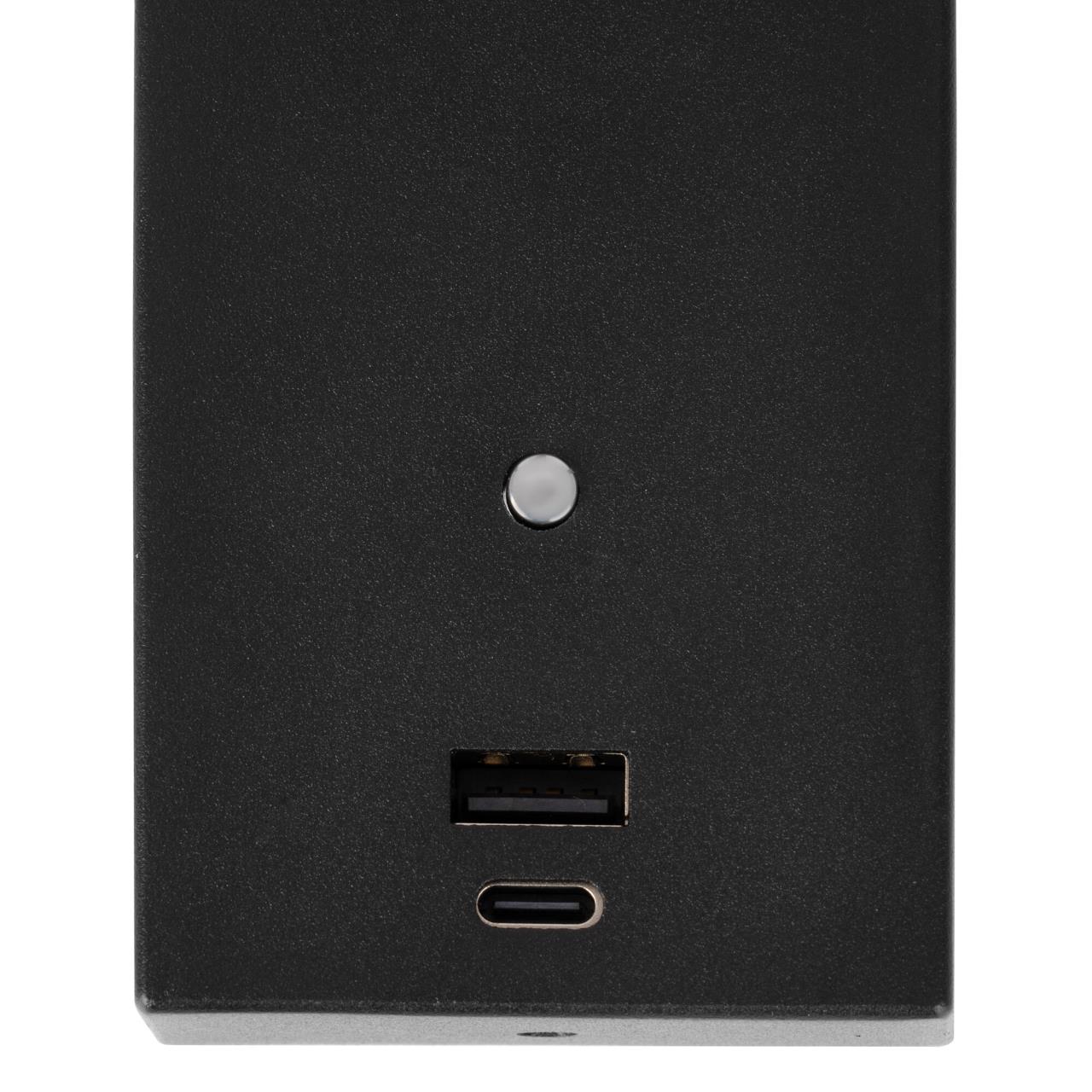 Светильник 18 см, 3W, 3000K, Citilux Декарт CL704431 LED USB, черный