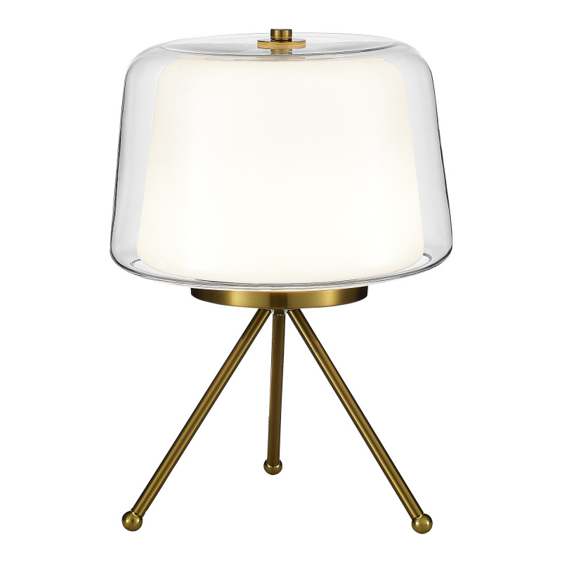 Настольная лампа 29*41 см, LED, 16W,  3000К, ST-Luce PANDORA SL6127.304.01 латунный