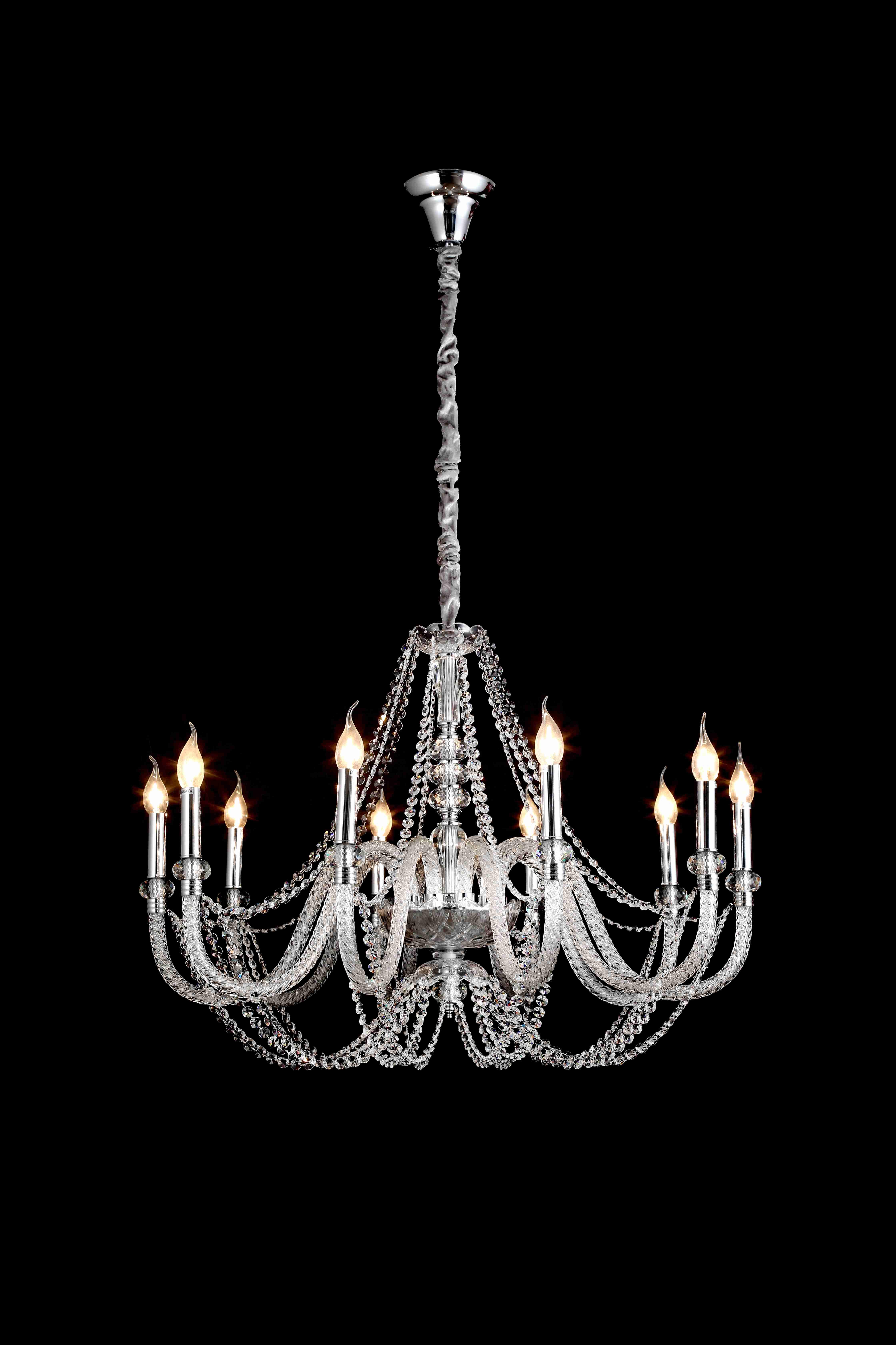 Люстра 900*630, 10*E14, 40W NewRgy Premium 8295/10CR CHROME, Хром